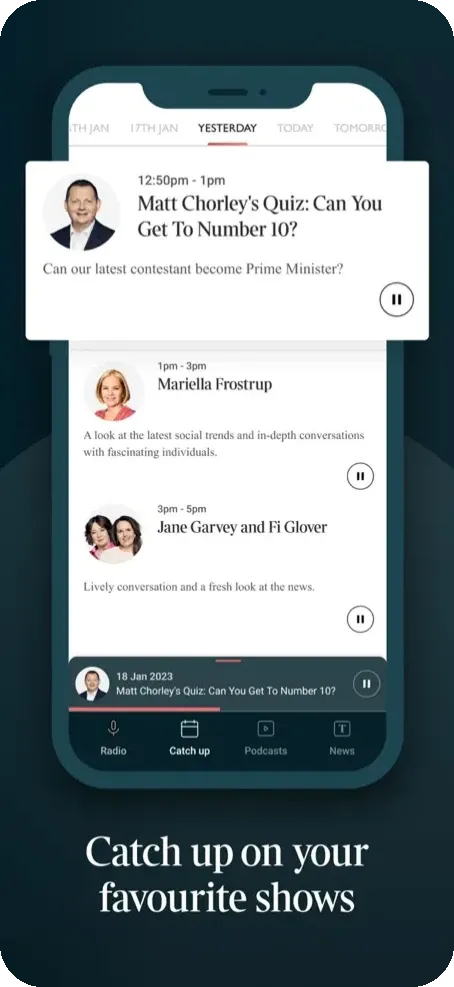 Times Radio iOS app: catch up on your favourite shows